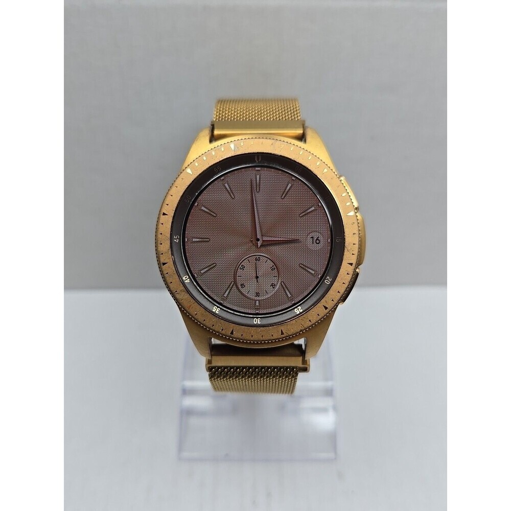 Samsung Galaxy Watch 43mm Rose Gold SM R810 Bluetooth GPS Mesh Band -*READ